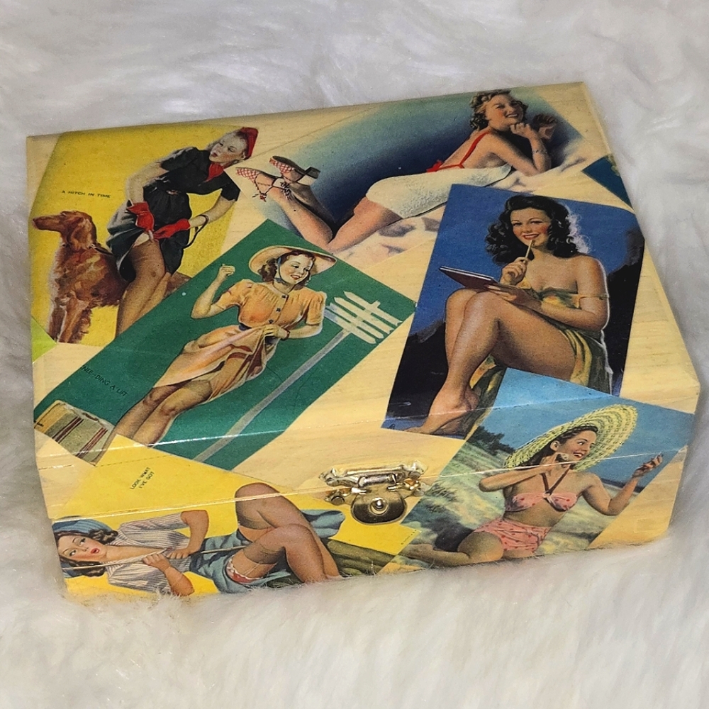 Vintage Handmade Pinup Box